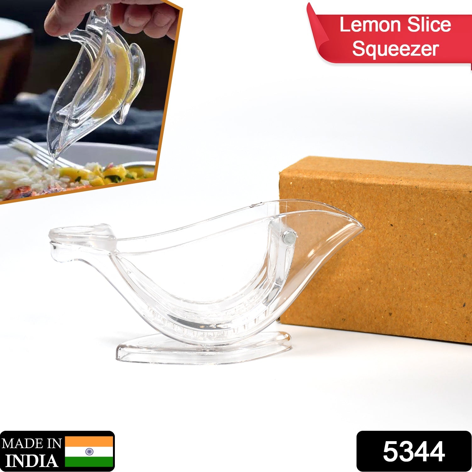 5344 Manual Lemon Slice Squeezer, Portable Transparent Fruit Juicer, Orange Citrus Manual Bird Shape Hand Juicer for Orange Lemon Lime,for Kitchen (Brown Box) DeoDap 5344 Manual Lemon Slice Squeezer, Portable Transparent Fruit Juicer, Orange Citrus Manual Bird Shape Hand Juicer for Orange Lemon Lime,for Kitchen (Brown Box) DeoDap